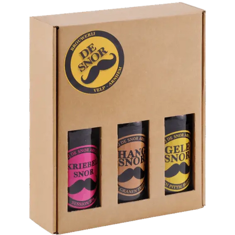 De Snor Giftbox 3 fles