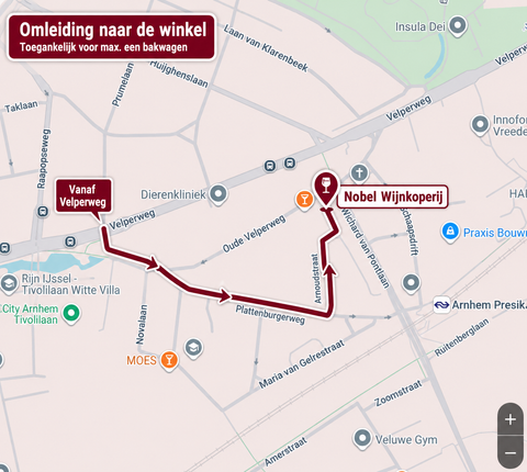 Werkzaamheden bij de winkel
